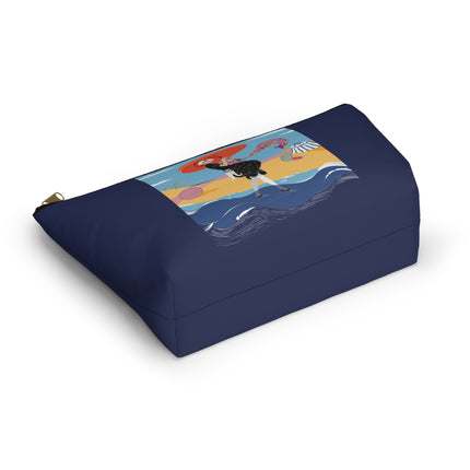 Beachside Promenade Cosmetic Bag – Glamorous Summer Stroll & Retro Chic