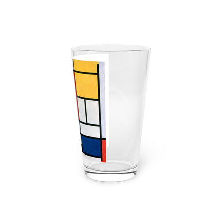 Composition with Red, Yellow, Blue, and Black by Piet Mondrian Glass, 16oz