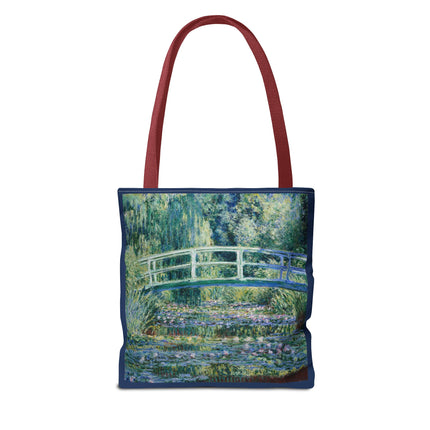 Water Lilies and Japanese Bridge by Claude Monet Tote Bag (AOP)