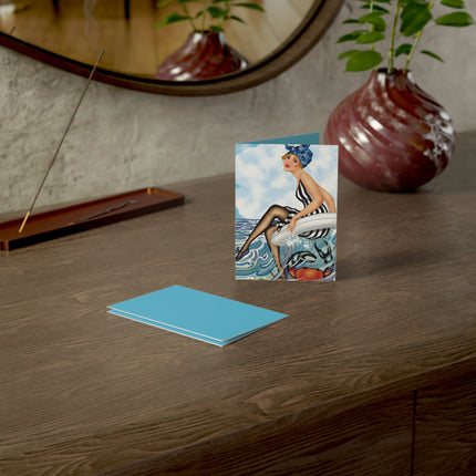 Playful Waves and Fashion Follies Greeting Cards (1, 10, 30, and 50pcs)