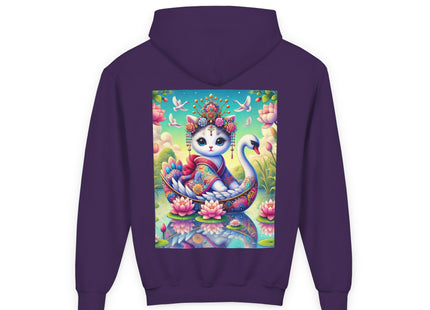 Geisha Kitten’s River Voyage Youth Heavy Blend Hooded Sweatshirt