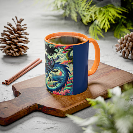 Mystic Guardian of the Sky Light Colorful Mugs (11oz, 15oz)
