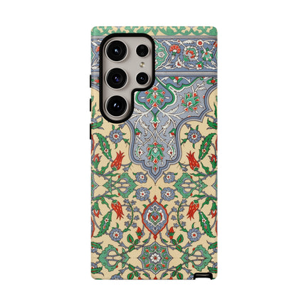 Arabic Art Pattern, Plate by Emile Prisse d’Avennes Phone Cases