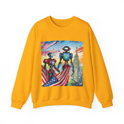 High Fashion Cyberpunk CIA Robots Unisex Heavy Blend™ Crewneck Sweatshirt
