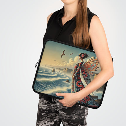 Coastal Fairy Laptop Sleeve – Serene Grace & Oceanic Magic