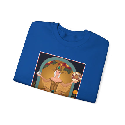 June & Pearl, Alexandrite (from the Gem Series) by Sofia Chiostri Heavy Blend™ Crewneck Sweatshirt