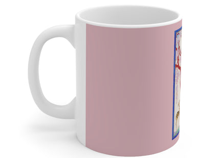 Woman, Fawn, and Red Tree by George Barbier Ceramic Mug 11oz