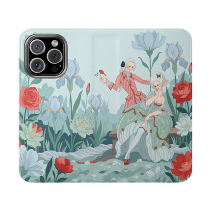 🌹💌 The Secret Rose Garden Courtship Flip Case – Art Deco Floral Romance