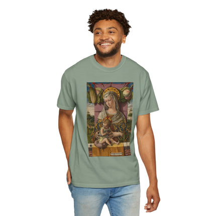 Madonna and Child by Carlo Crivelli Unisex Garment-Dyed T-shirt