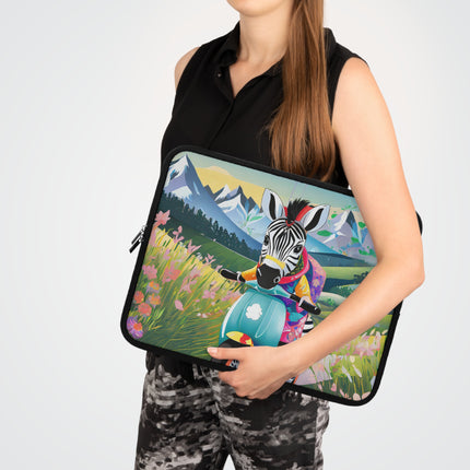 Stripes on Wheels Laptop Sleeve