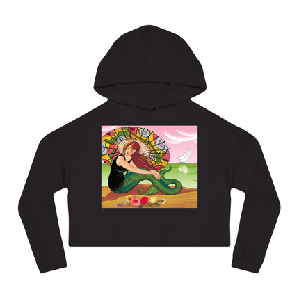 Siren Serenade Cropped Hooded Sweatshirt