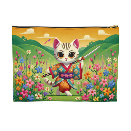 Samurai Kitten Accessory Pouch – Discipline, Grace & Playful Courage