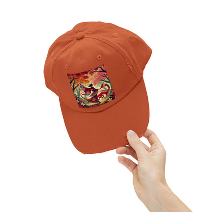 The Dragon Fairy’s Dance Unisex Distressed Cap