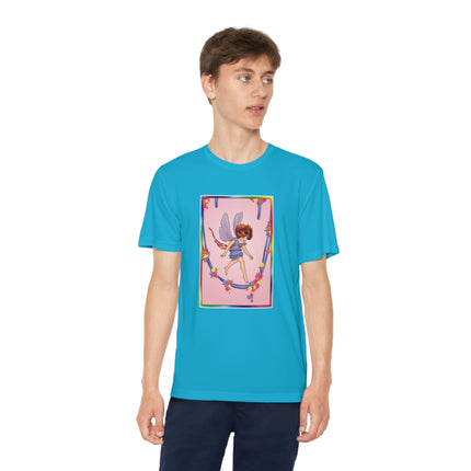 A Playful Fairy Jumps Rope Youth Competitor Tee – Magical Motion & Whimsical Joy