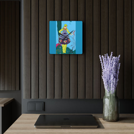 Exquisite Elegance by Umberto Brunelleschi Acrylic Wall Clock