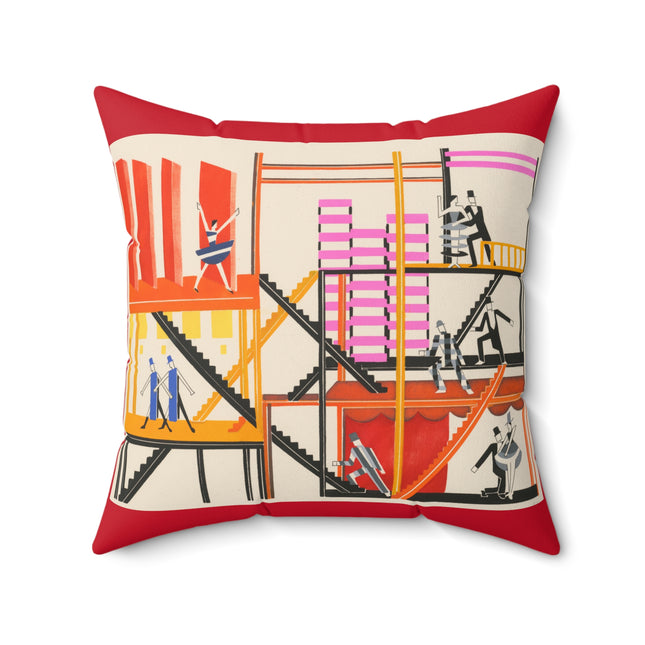 Maquettes de Théatre 4 by Alexandra Exter Spun Polyester Square Pillow
