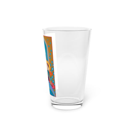 April & Diamond Zodiac Pint Glass