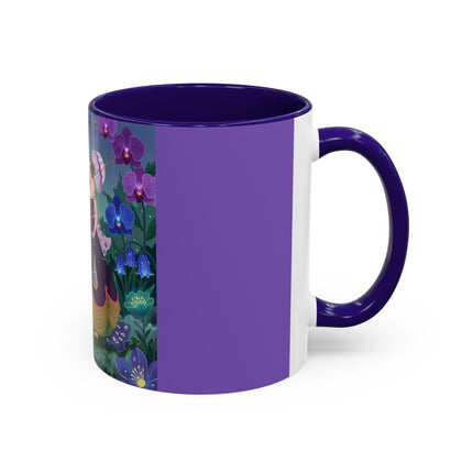 The Ladies Of The Moonlit Garden Colorful Mugs – Art Deco Floral Elegance
