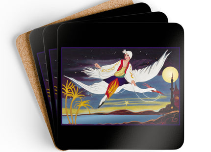 Flight of the Enchantress Corkwood Coaster Set