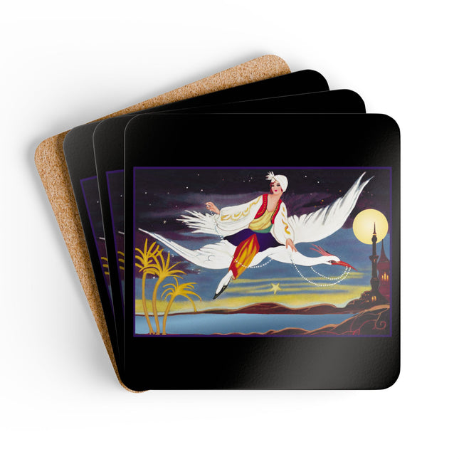 Flight of the Enchantress Corkwood Coaster Set