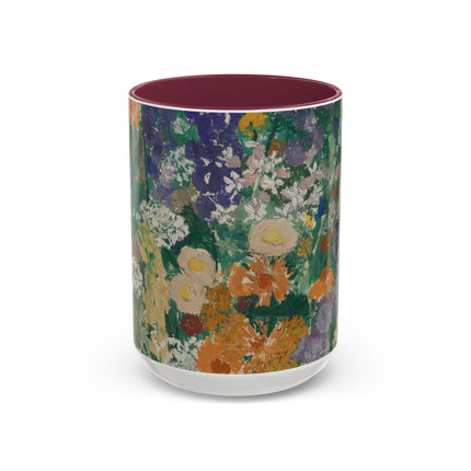 Flowers on the Mountain by August Babberger Colorful Mugs (11oz, 15oz)