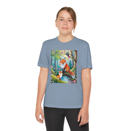 Mischievous Fox Youth Competitor Tee – Forest Fun & Whimsical Adventure