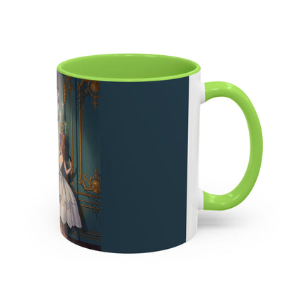 🕯️🎃 The Moonlit Manor Drawing Room Colorful Mug – Elegant Halloween Charm