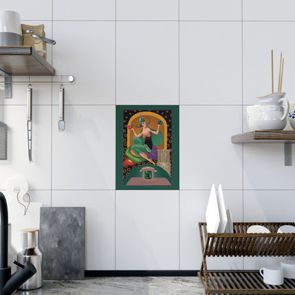 May & Emerald Ceramic Tile — Gem Series by Sofia Chiostri