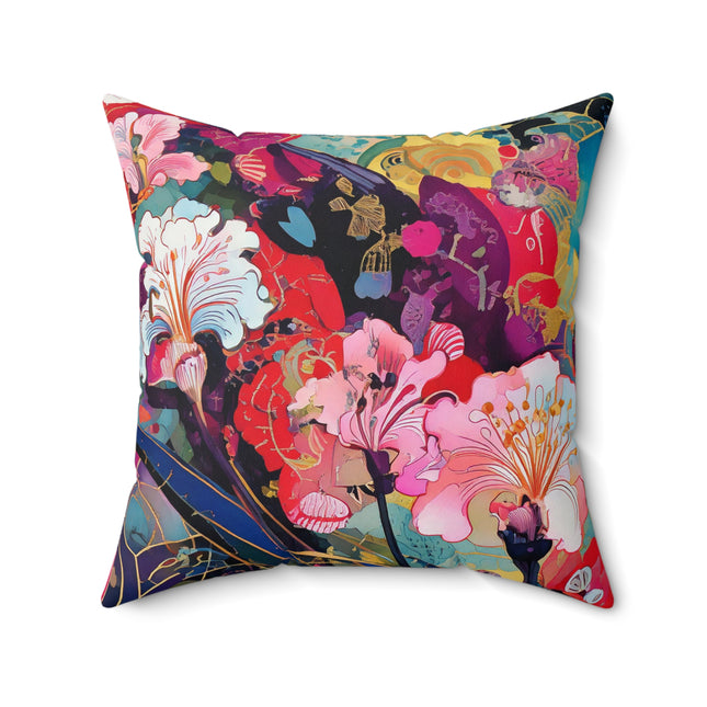 Ethereal Irises Spun Polyester Square Pillow