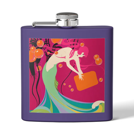Mermaid Dive Flask – Vibrant Waves & Playful Charm
