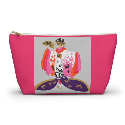 Butterfly Kimono Cosmetic Bag – Elegant Japanese Fantasy & Whimsical Grace