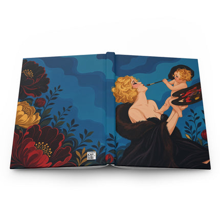 🎨🌹 The Lady Of The Midnight Beauty Atelier Hardcover Journal – Art Deco Floral Glamour