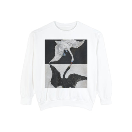The Swan by Hilma af Klint Garment-Dyed Sweatshirt
