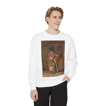 A Buddhist Lama by Vasily Vereshchagin Garment-Dyed Sweatshirt