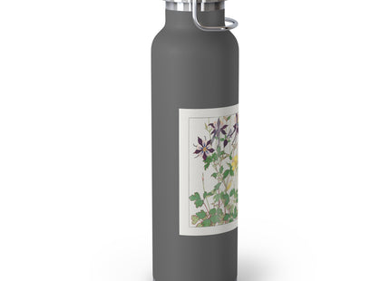 Aquilegia Flower by Tanigami Kônan Copper Vacuum Insulated Bottle, 22oz