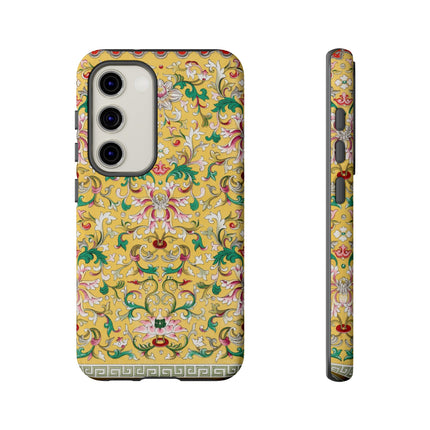 Yellow Botanical Pattern by Owen Jones Phone Cases