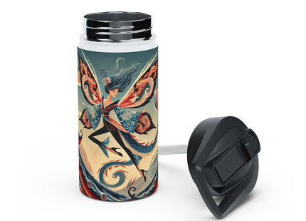 Dragon Fairy of the Temple Stainless Steel Water Bottle, Standard Lid