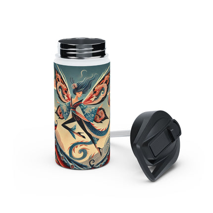 Dragon Fairy of the Temple Stainless Steel Water Bottle, Standard Lid