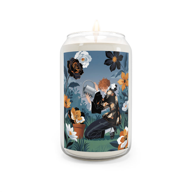 🌸🪴 The Grand Flower Gardener Scented Soy Candle – Art Deco Floral Whimsy