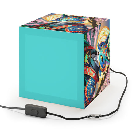 Cyberpunk Samurai Light Cube Lamp