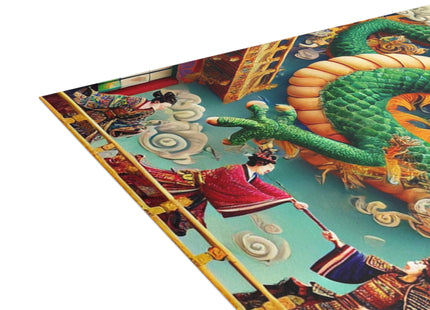 Tibetan Dragon Over Kabuki Duel Postcards (envelopes included) - Bundles of 10, 30, 50 Pieces