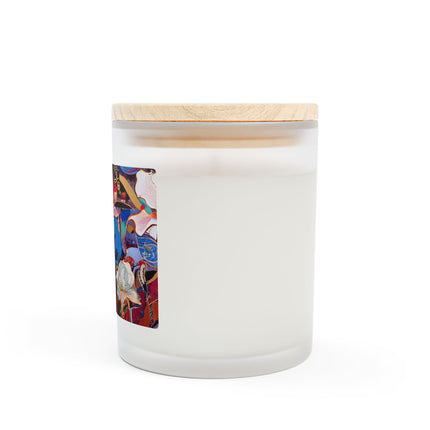 Ethereal Irises Frosted Glass Candle, 11oz