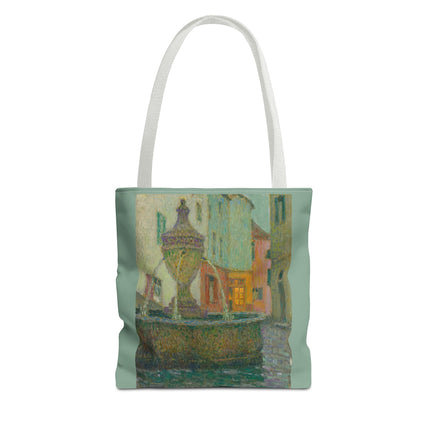 La Fontaine, Saint-Paul De Vence by Henri Le Sidaner Tote Bag (AOP)
