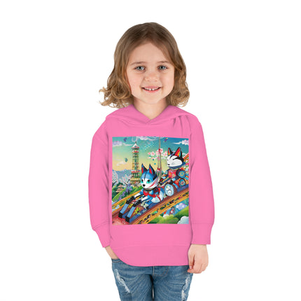 Kitsune Carnival Toddler Pullover Fleece Hoodie