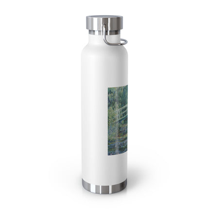 Water Lilies and Japanese Bridge by Claude Monet Copper Vacuum Insulated Bottle, 22oz