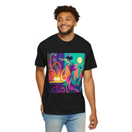 Dance of the Skeleton Ballerinas Unisex Garment-Dyed T-shirt