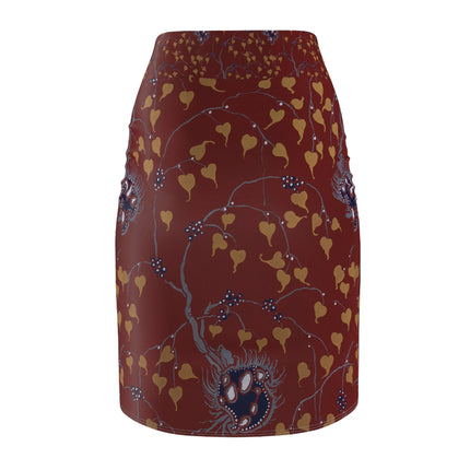 Art Nouveau Flower Pattern by Émile-Alain Séguy Women's Pencil Skirt (AOP)