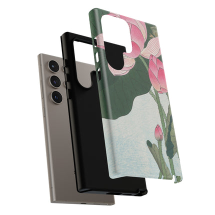 Blooming Lotus Flowers by Ohara Koson Phone Cases