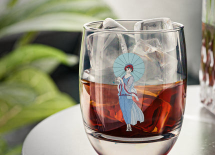 Romance sans paroles (Romance without words) by George Barbier Whiskey Glass