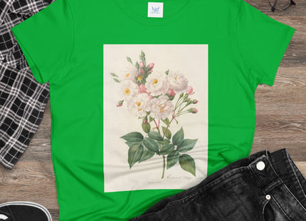Rosa Noisettiana by Pierre Joseph Redouté Women's Midweight Cotton Tee